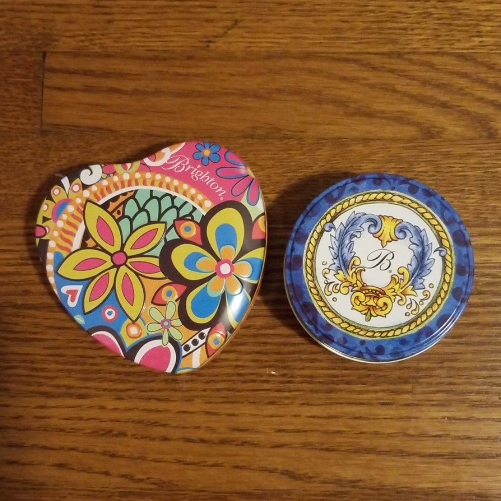 Two Brighton Jewelry Tins